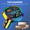 Bluetooth5.0 FM Transmitter Car Adapter PD18W+2 USB Charger Adapter LED & U Disk