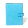 Golbe Notebook Cover, Notebook Cover, Italian Leather, A5 (Name Acceptable) (Blue/name)
