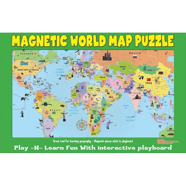 Ata-Boy Magnetic World Map