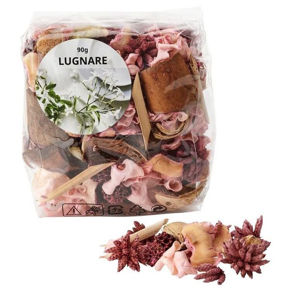 Ikea LUGNARE/Lugnare: Scented Potpourri 3.2 oz (90 g), Jasmine/Pink (405.027.59)