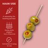 Jacent 4 Inch Appetizer Bamboo Skewers. 300 Count per Pack, 1-Pack