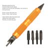 Double Ended Case Prep Tool Steel Material Reloading Essential Tools with Nonslip Handle for Chamfering Deburring Blades Primer Crimps