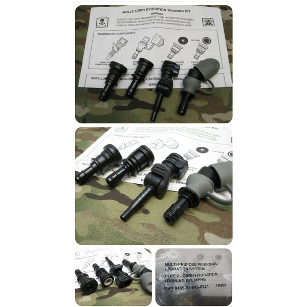 CAMELBAK MILITARY HYDRATION SYSTEM GAS MASK ADAPTER M50/40 QUICK CONNECT VALVE