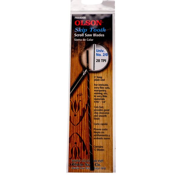 Olson SA4400 Skip Tooth Scroll Blades