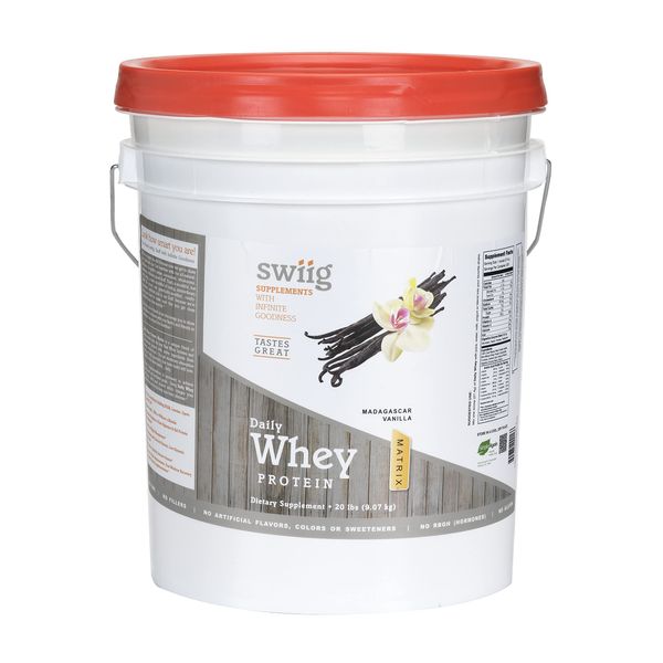 swiig Daily Whey Protein Matrix (Vanilla, 2.2 lb)