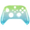 eXtremeRate Replacement Faceplate for Xbox Series X & S Controller - Personalize Your Control - Gradient Translucent Green Blue Custom Front Housing Shell for Xbox Controller [Controller NOT Included]