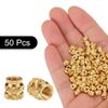 Sourcing Map 50pcs Brass Heat Set Inserts M3x5mm, OD 5mm Knurled Insert Nuts
