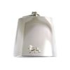 6 Oz. Stainless Steel Flask with Lion Pendant