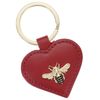 Mala Leather Mason Collection Leather Keyring 5154_27 Red