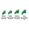 Purrdy Paws 40 Pack Soft Nail Caps for Cat Claws Green Glitter Medium