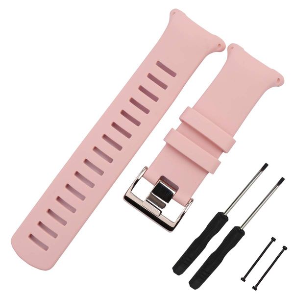 MCXGL Elastic Band Compatible with Suunto D4 D4i D4i Novo Wrist Diving Watch Strap, Silicone, pink