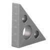 Tbest Angle Blocks, 45/90 Degrees Matte Aluminum Alloy Mini Right Angle Ruler Woodworking Measuring Tool Triangular Ruler
