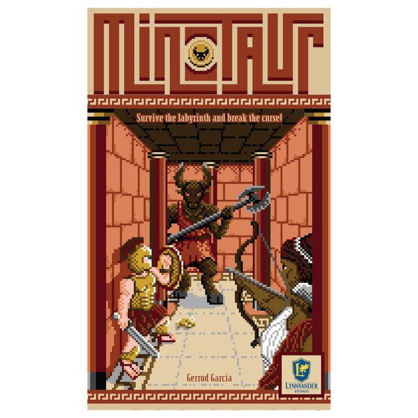 Lynnvander Studios Minotaur - Lynnvander Studios, Work Together to Break The Minotaur's Curse & Escape The Maze in This Cooperative 8-Bit Board Game, 1-4 Players, 45 Minute Playing Time, Ages 14+