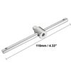 Sourcingmap 1/4 Inch Drive Sliding Wrench Breaker Bar Adjustable T-Handle Socket Hand Tool