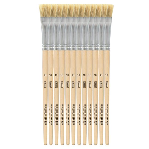 Idena Bristle Brush, Wood, Multicoloured, 18