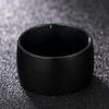 ZENSE - Black Titanium Steel Men's Ring ZR0164
