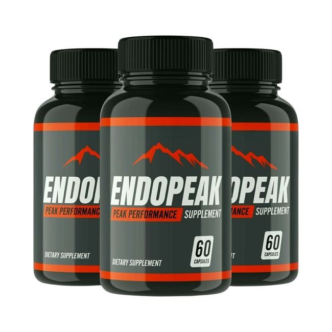 3-Pack Endopeak Male Pills - Endo peak Male Vitality Support Supplement 180 Caps