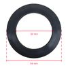 DaiUni Rubber Replacement Seal for Strainer Baskets, Compatible with Diameter 78-83mm, 3 Pack, Black