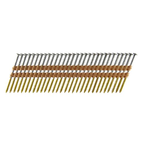 B&C Eagle A2X113HDR/22 Round Head 2-Inch x .113 x 22 Degree Hot Dip Galvanized Ring Shank Plastic Collated Framing Nails (500 per box)