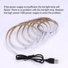 DC 5V USB COB Blue LED Strip Light IP65 Waterproof USB Powered 6.6ft/2M 640LE...