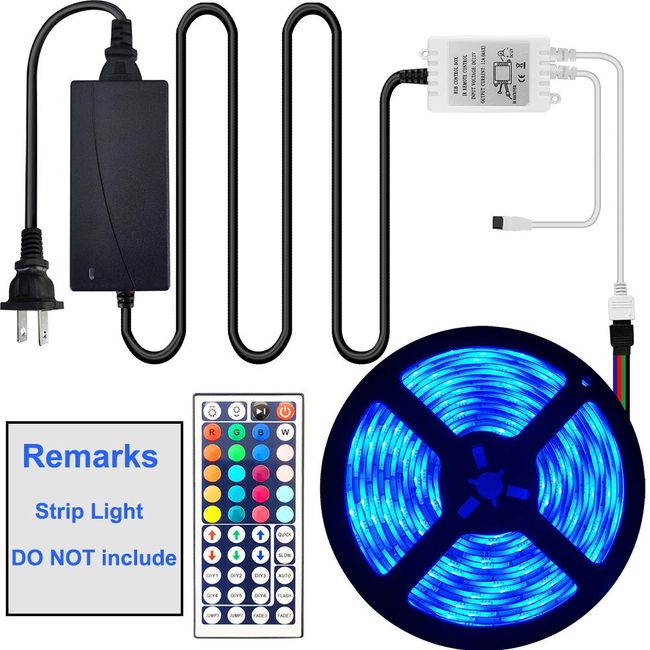 RGB Controller with 44-Key Wireless IR Remote for RGB LED Light Strips 12V  24V