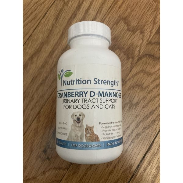 Nutrition Strength Cranberry D-Mannose Support for Dogs & Cats UTI 150 Tablets