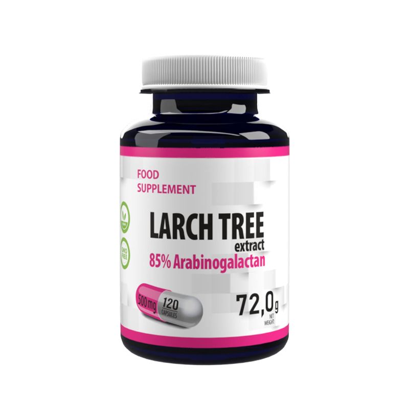 Arabinogalactan (Larch Tree Extract) 500mg 120 Vegan Capsules, 3rd ...