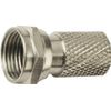 F Type Quick Twist On Plug for RG6 Cable