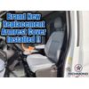 2014-2020 Ford Transit Van-Driver Side Seat Replacement Vinyl Armrest Cover Gray