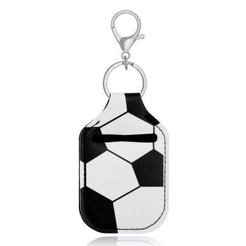 Soccer Gifts for Women Soccer Lipstick Holder Keychain for Sports Lover Gifts for Granddaughter Daughter Birthday Gift for Football Players Gift for Women Football Lip Balm Lipgloss Holder Key Chain