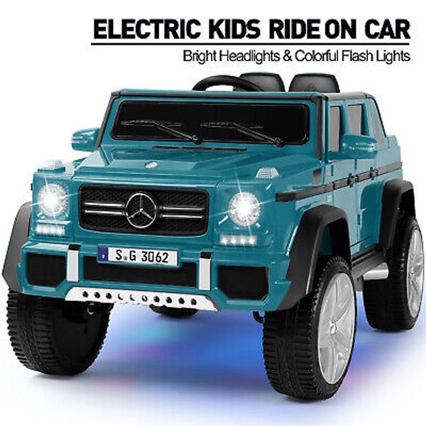 JOYLDIAS Blue 12V Battery Kids Ride On Car Electric Truck Toys Gift w/MP3,Remote