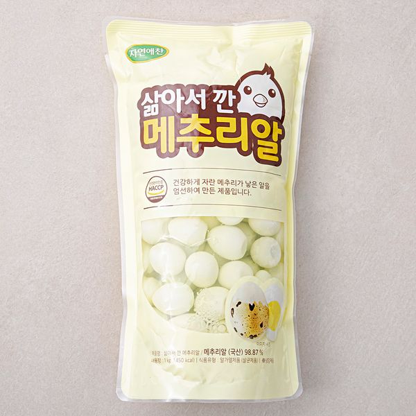 Peeled quail eggs, 500g, 1ea