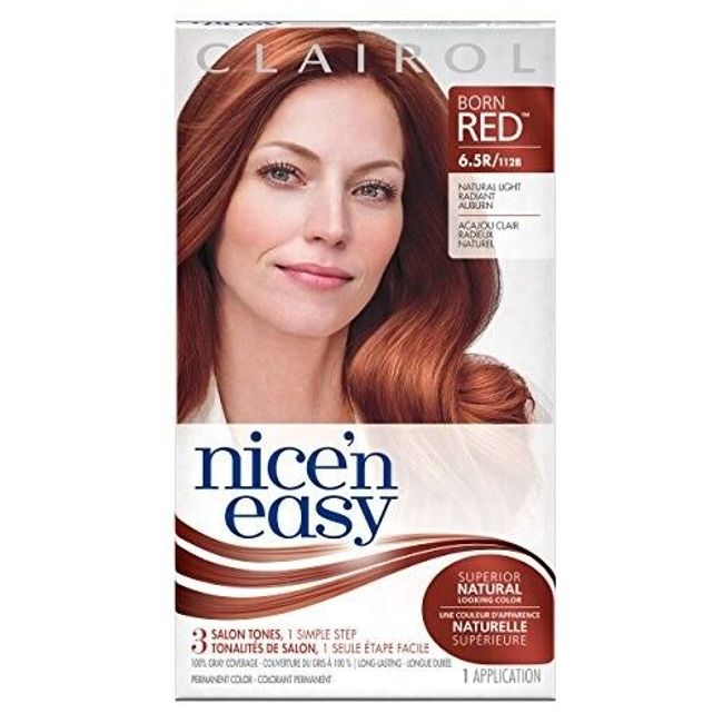 Clairol Nice’n’easy Born Red 6.5R/112B Light Radiant Auburn