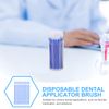 Beavorty 100 Pcs Small Applicator Brush Set - Blue - Bendable Nylon