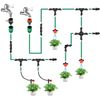 100 Pack 1/4 Inch Drip Irrigation Support Stakes, Plastic, 5.68 Inch, Barb Co...