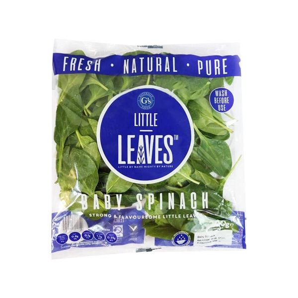 Fresh Baby Leaf Spinach Pack | Green spinach | Fresh Spinach | Fresh Vegetables | Vegetarian | Palak Leaf | Healthy Leaves | Approx 400G