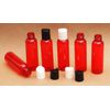   2 Oz Empty  Plastic Red PET Bottles with Dispensing  white caps ( 10 PACK )
