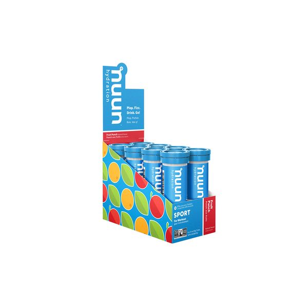 Nuun, Sport,Tablets, 8 Tubes, Fruit Punch