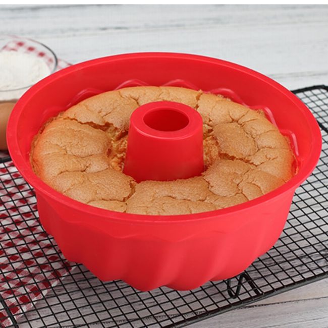 Silicone Round Cake Pan 3D Cake Baking Mold Bread Tray Birthday Cake  Dessert Pan