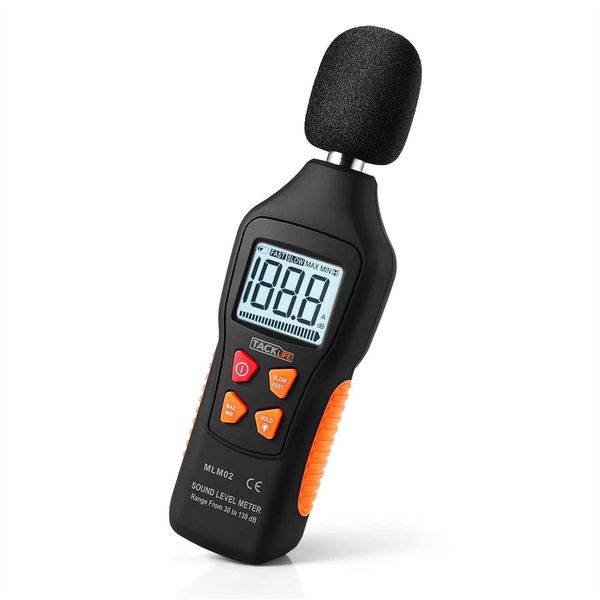 Digital Sound Level Meter, Decibel Meter 30-130dB(A) Range with Sound Simulation