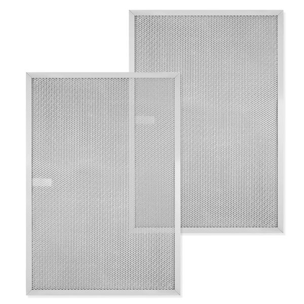 BPS1FA36 Aluminum Range Hood Filter 17-1/4"X 11-3/4"X 3/8" for Broan Nutone Allure QS1 36" and 36" WS1 WS2 Range Hood Filter Replacement 5 Layers, 2 Pack