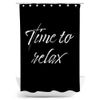 fotobar.de Time to Relax Shower Curtain Black