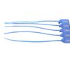 100 x Security Seals, 25cm Pull-Tight Quick Release Numbered Tags, UK Anti Tamper Seals (Blue)