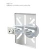 FINXRoll 2 in Pack Universal Vertical Pole Mount Adapter with Screws Fixing, Wall Mounting Bracket for Projector CCTV Security Camera