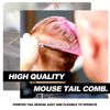 Qufiiry 3 Pcs Slick Back Hair Brush, Edges Brush, Slick Brush Set, Back Combing Brushes, Teasing Brush, Backcombing Brush, For Women Hair Salon Hair Slicking, Pink