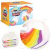 Zimpli Kids 3 x Large Cloud Rainbow Bath Bombs from, Special Effect Bath Bombs for Children, Handmade Bubble Bath Fizzies Gift Set, Organic Moisturising Vegan Friendly and Cruelty Free