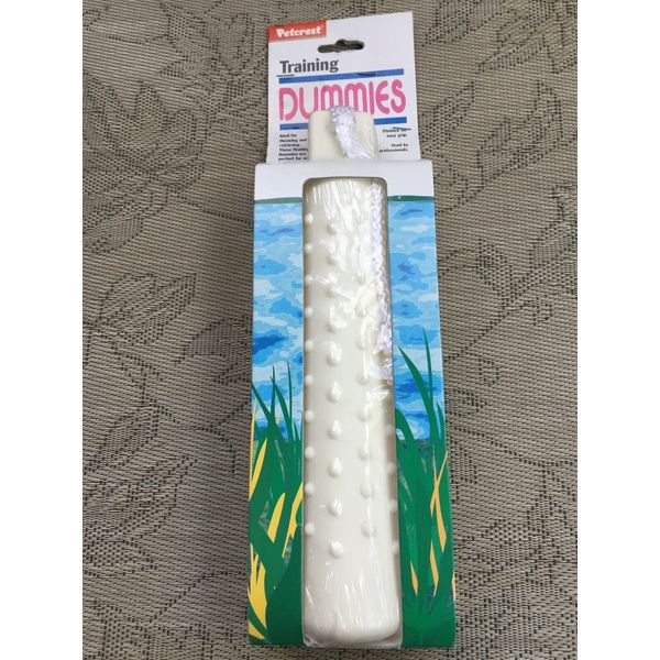 New Petcrest Training Plastic White Floating Dummies with Throw Rope 11x2  *