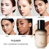 Liquid Foundation For Face & Body Full Coverage, Concealing 24-Hour, Color: 4NM