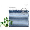 Lashuma Bath Mat Small Blue Handmade Bath Mat 50 x 70 cm