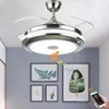 36" Modern Ceiling Fan LED Light Smart Bluetooth Music Player Retractable Blades